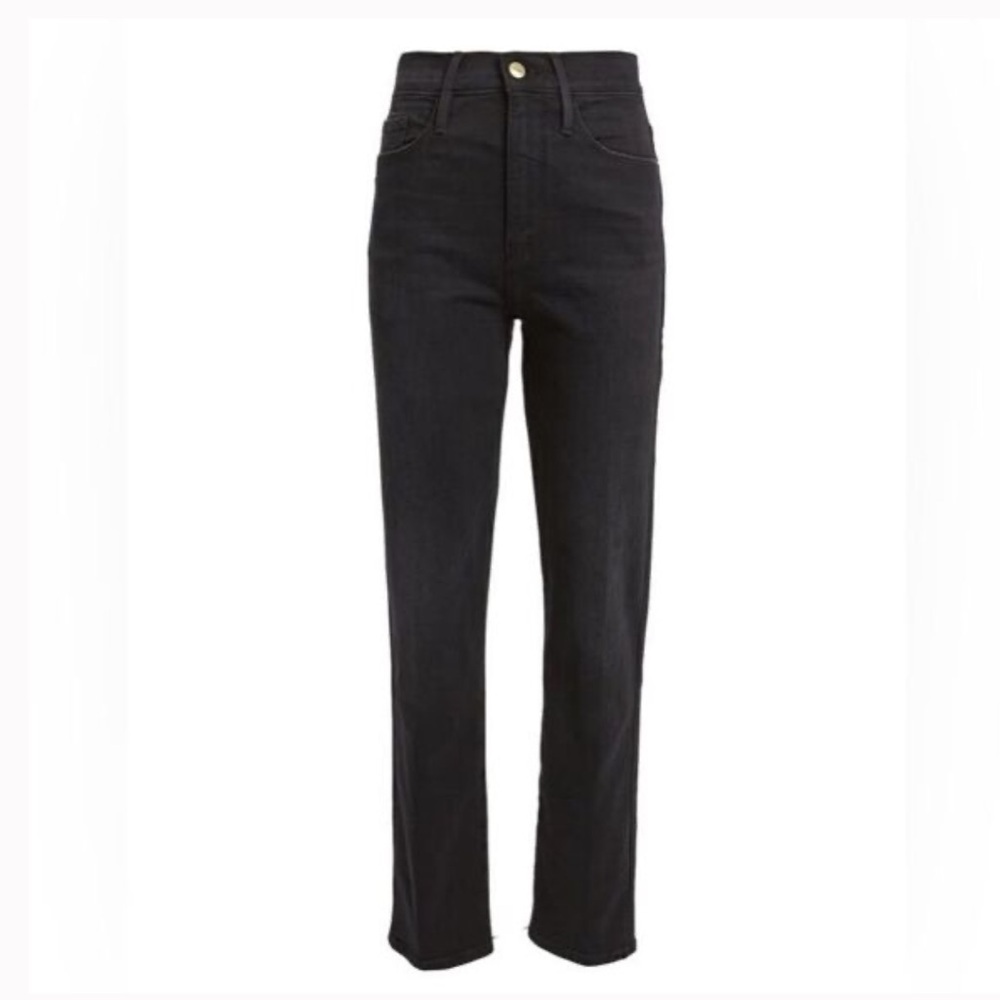 Black Straight-Leg Jeans - Picture 4 of 5